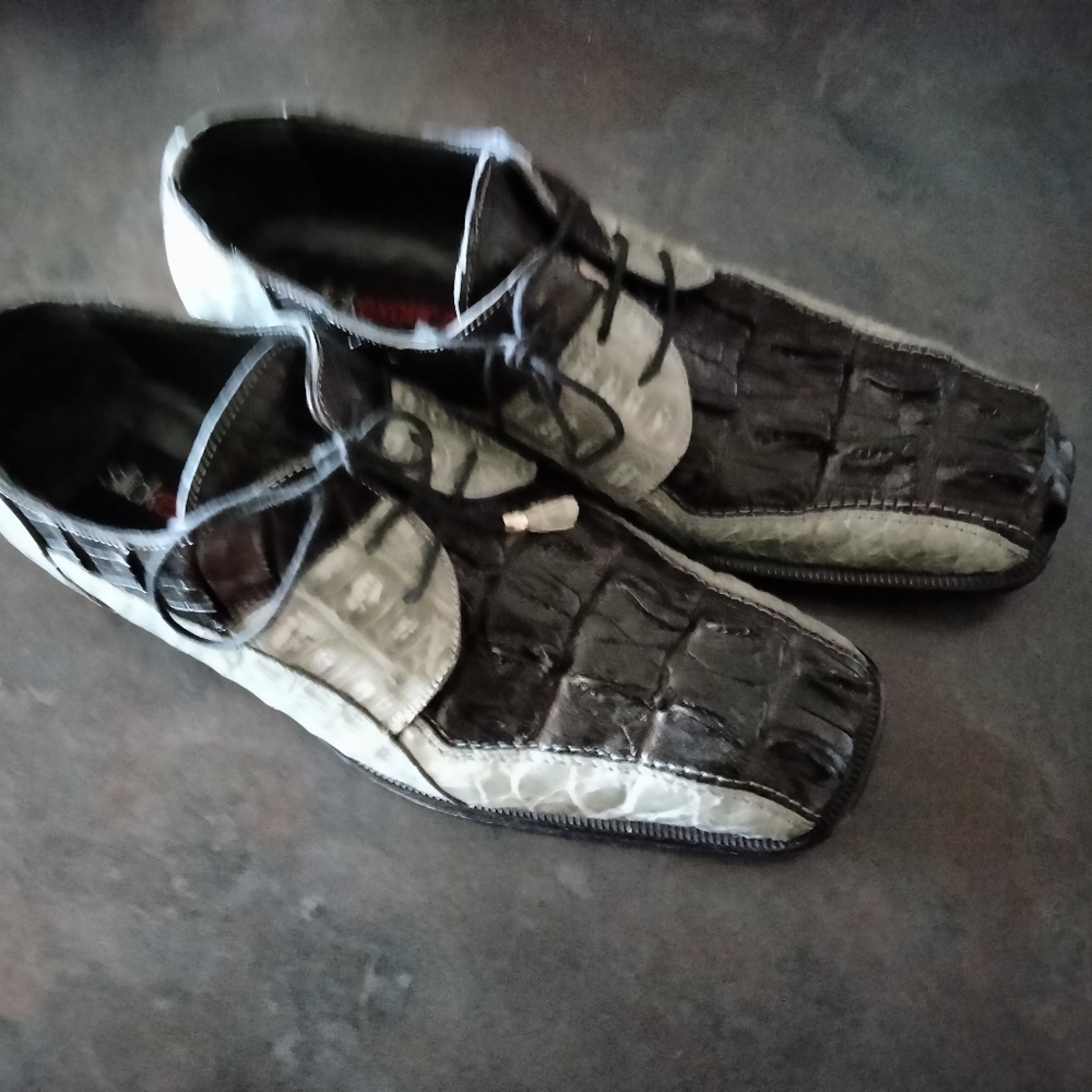 Men alligator shoes
